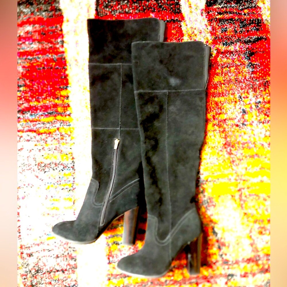 Aldo tall suede heel boots Sz 7.5